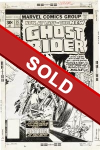 Gil Kane & Steve Leialoha: Ghost Rider #25 Cover