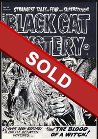 Lee Elias: Black Cat Mystery #38 Cover Art
