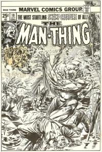 Gil Kane - Original Cover Art for Man-Thing #10