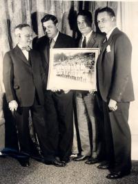 Babe Ruth, Lou Gehrig and Waite Hoyt Original Photo